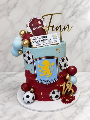 Football team club cake - football, topper