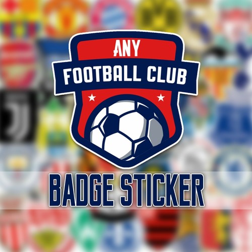 Any football team badge - football, vinyl