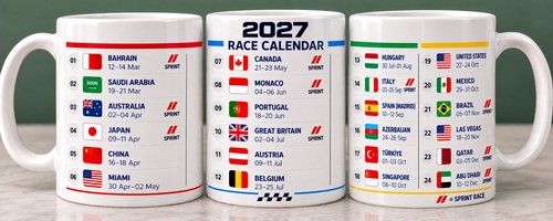 Bespoke 2027 calendar - , f1