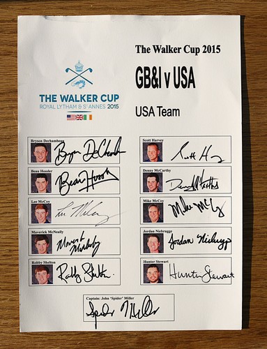 2015 walker cup fully - cup, signed