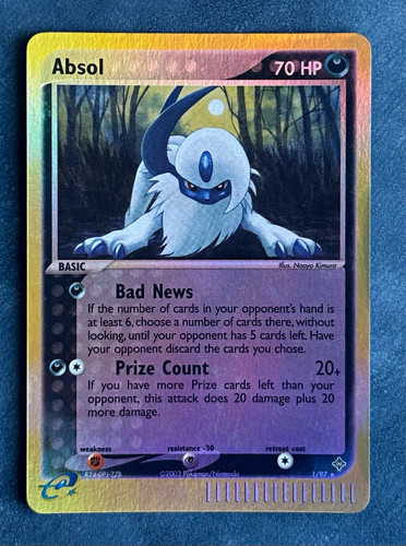 Absol reverse holo rare - absol, 1/97