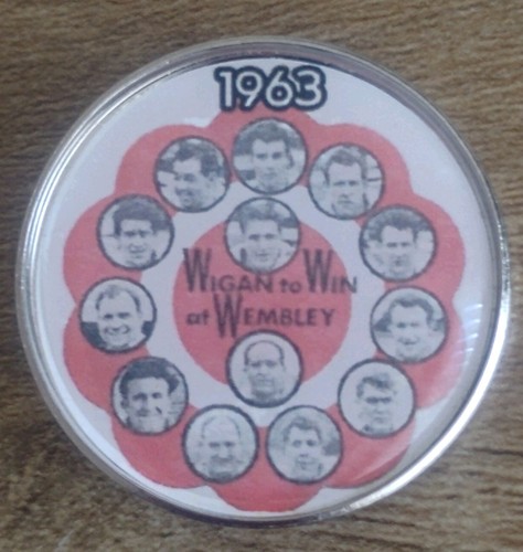 1963 wigan retro wembley - wigan, team