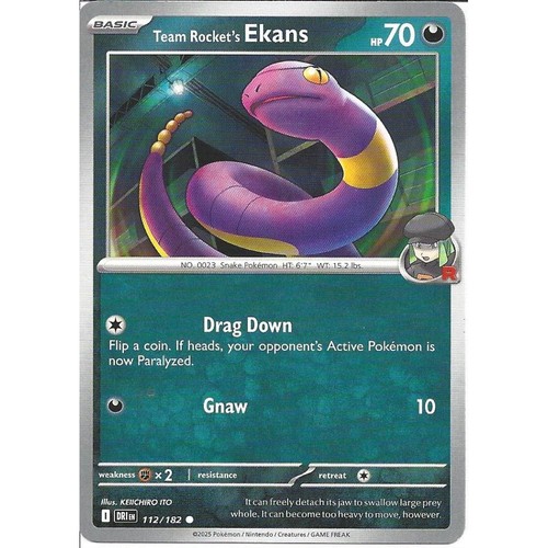112 182 team rocket ekans - team, rocket's