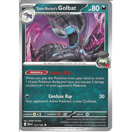 121 182 team rocket - golbat,