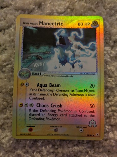 Manectric team aqua - aqua's, 29/95