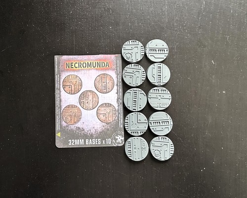 10x 32mm round - 32mm, necromunda